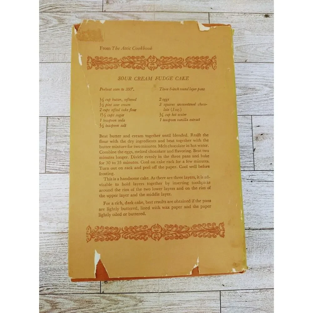 The Attic Cookbook by Gertrude Wilkinson 1972‎ HCDJ nostalgic recipes